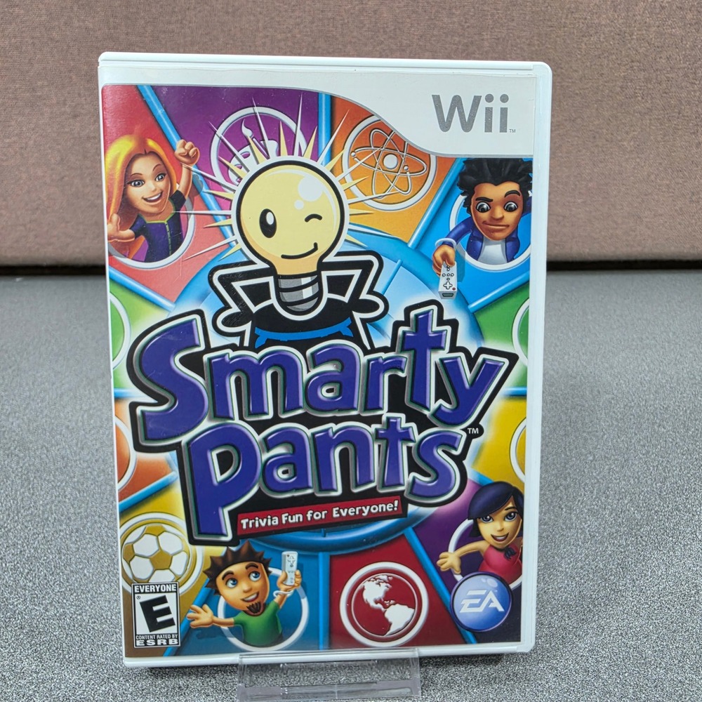 EA Smarty Pants Nintendo Wii Everyone White Good Trivia Party Game RVL-P-RP2E